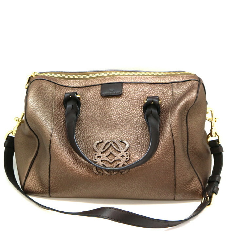 Loewe Handbag 31 Fusta Leather 2WAY Brown